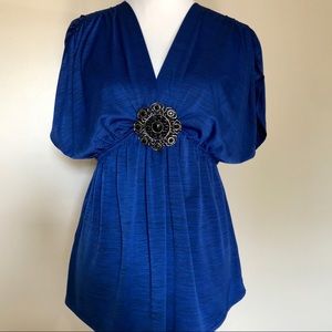 Cobalt Blue Blouse